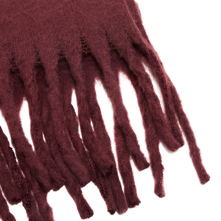 Knit scarf "Smooth Scarf" Burgundy
